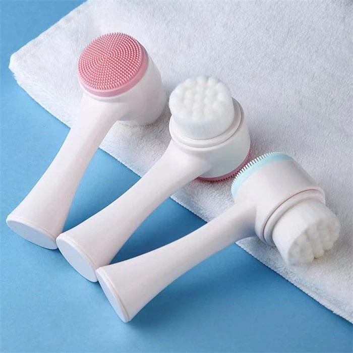 Double Sided Silicone Facial Cleansing Brush